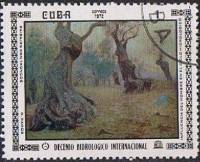 (1972-056) Марка Куба "Деревья"    10 лет Международной гидрологии III Θ