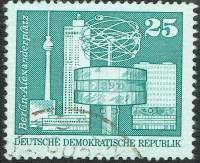 (1973-040) Марка Германия (ГДР) "Александерплац"    Достопримечательности ГДР II Θ