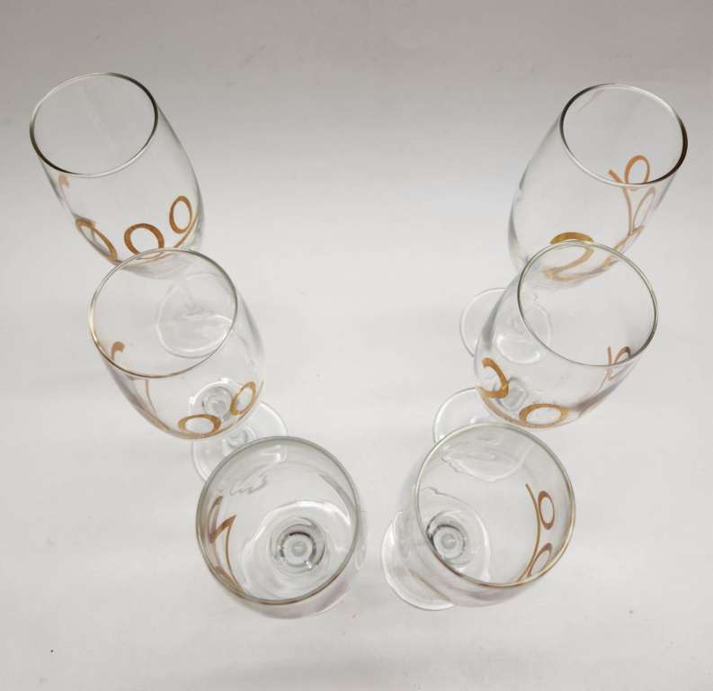 Бокалы надпись 2000 год стекло 6 штук