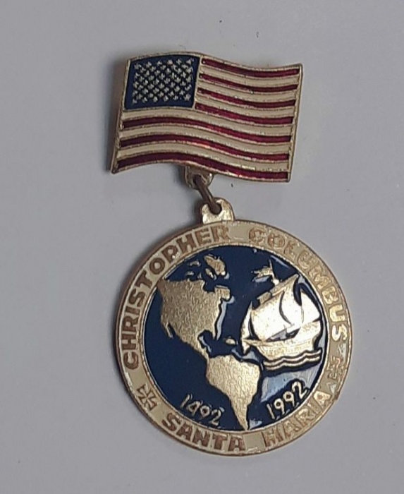 Значок Знак США &quot;Медаль США за выдающиеся заслуги&quot; На булавке 