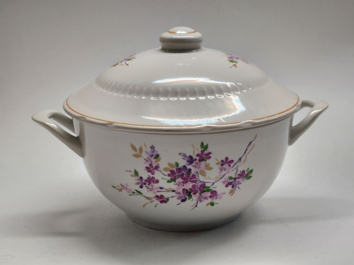 Супница фарфор Пролетарий 1980 - е СССР