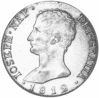 (№1812km551.3) Монета Испания 1812 год 20 Reales (Севилья ы - ла)