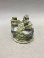 Подсвечник фарфоровый снеговики Голландия