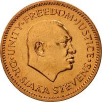 (№1980km31) Монета Сьерра-Леоне 1980 год frac12; Cent