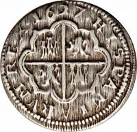 (№1627km93.1) Монета Испания 1627 год 2 Reales (Толедо К - Р,С,Г)