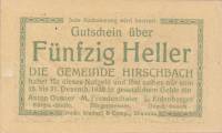 (№1920) Банкнота Австрия 1920 год "50 Heller"