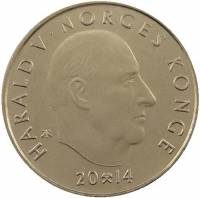 () Монета Норвегия 2014 год 20  ""   Нейзильбер  UNC
