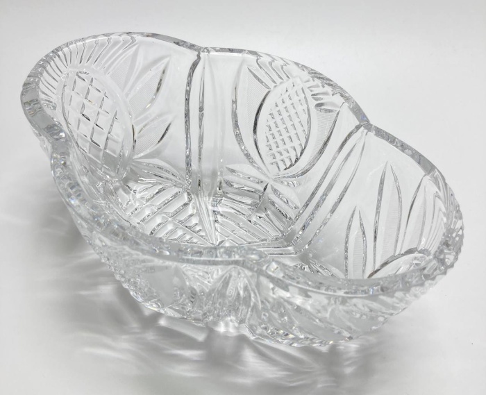 Салатник ладья, хрусталь, СССР