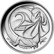 () Монета Австралия 2011 год 2  ""   Биметалл (Серебро - Ниобиум)  UNC