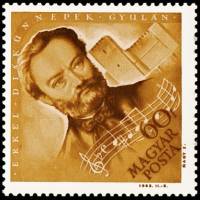 (1963-024) Марка Венгрия "Ференц Эркель"    70 лет со дня смерти Ференца Эркеля III O