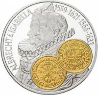 (№2001km64) Монета Ниделандские Антильские острова 2001 год 10 Gulden (Изабеллы и Альбрехта двойной 