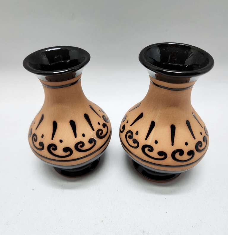 Вазы вазочки парные 2 шт керамика 