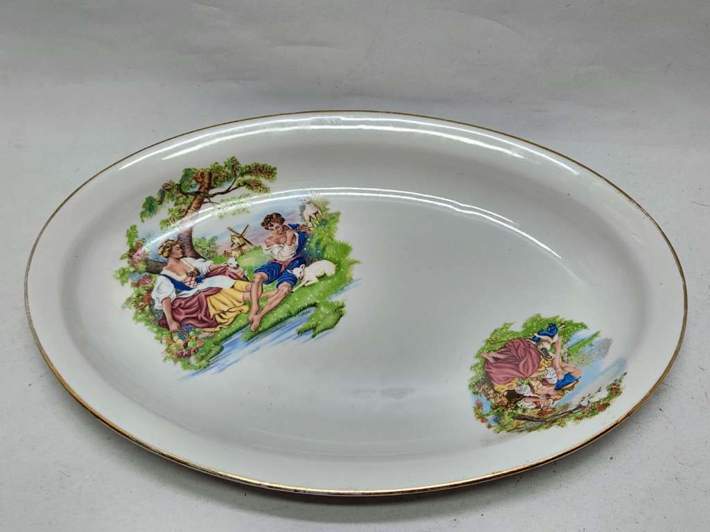 Блюдо овальное 2 штуки ЗИК и Кубаньфарфор