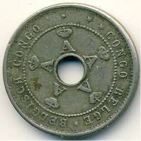 (№1910km17) Монета Бельгийское Конго 1910 год 5 Centimes