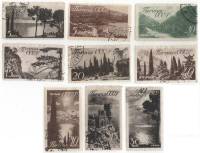 1938-45-54 Серия Набор марок 9 шт СССР  Виды Кавказа и Крыма II Θ