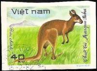 (1981-049) Марка Вьетнам "Кенгуру"    Дикие животные III Θ