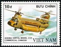(1989-027) Марка Вьетнам "Boeing Vetrol 234 "    Вертолёты III Θ
