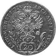 (№1790km2097) Монета Австрия 1790 год 20 Kreuzer
