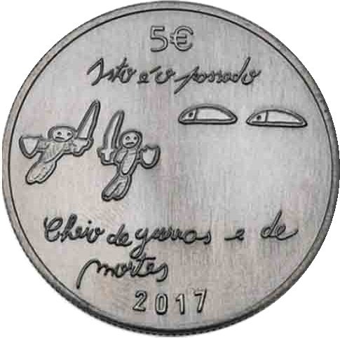 (2017) Монета Португалия 2017 год 5 евро &quot;Молодежь и будущее&quot;  Медь-Никель  UNC