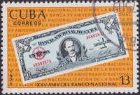 (1975-061) Марка Куба "1 песо 1949 г"    25 лет Национальному банку III Θ
