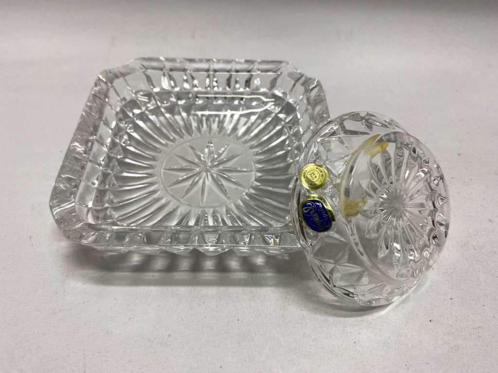 Пепельница и икорница Богемия