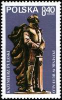 (1979-049) Марка Польша "Памятник Пулавскому"    Памятник генералу Пулавскому, Буффало III Θ