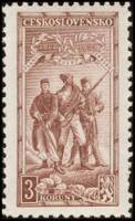 (1934-005) Марка Чехословакия "Легионеры"    20-летие Чехословацкого легиона III Θ