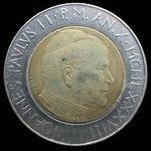 () Монета Ватикан 1988 год 500  ""   Биметалл  UNC