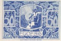 (№1920) Банкнота Австрия 1920 год "50 Heller"