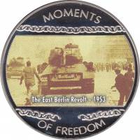 (2004) Монета Либерия 2004 год 10 долларов "Восстание в Берлине 1953"  Медь-Никель  UNC