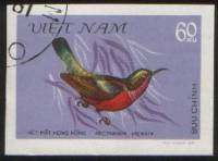 (1981-033) Марка Вьетнам "Пурпурогорлая солнечная птица"    Птицы III Θ
