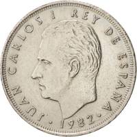 (№1982km824) Монета Испания 1982 год 25 Pesetas (ж/двор)