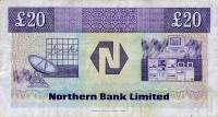 (№1993P-195b.5) Банкнота Северная Ирландия 1993 год "20 Pounds Sterling"