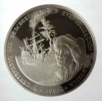 (№1992km84) Монета Доминиканская Республика 1992 год 100 Pesos