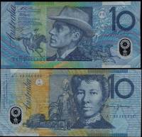 Fraser - Evans Банкнота Австралия 1993-1994 год 10 долларов Бандж Патерсон Мэри Гилмор   VF