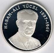 () Монета Турция 1998 год 25000000  ""   Биметалл (Серебро - Ниобиум)  UNC