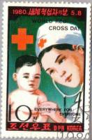 (1980-030) Марка Северная Корея "Детский врач"   Всемирный день Красного Креста III Θ