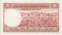 (№1964P-2 Aa) Банкнота Малави 1964 год "10 Shillings"