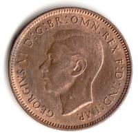 (1946) Монета Великобритания 1946 год 1 фартинг "Крапивник"  Бронза  XF