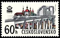(1978-038) Марка Чехословакия "Мост"    Городские пейзажи Праги II Θ