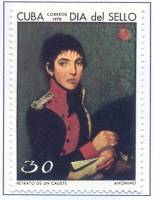 (1970-040) Марка Куба "Кадет"    День почтовой марки III O