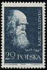 (1959-046) Марка Польша "Ч. Дарвин"   Великие ученые II Θ