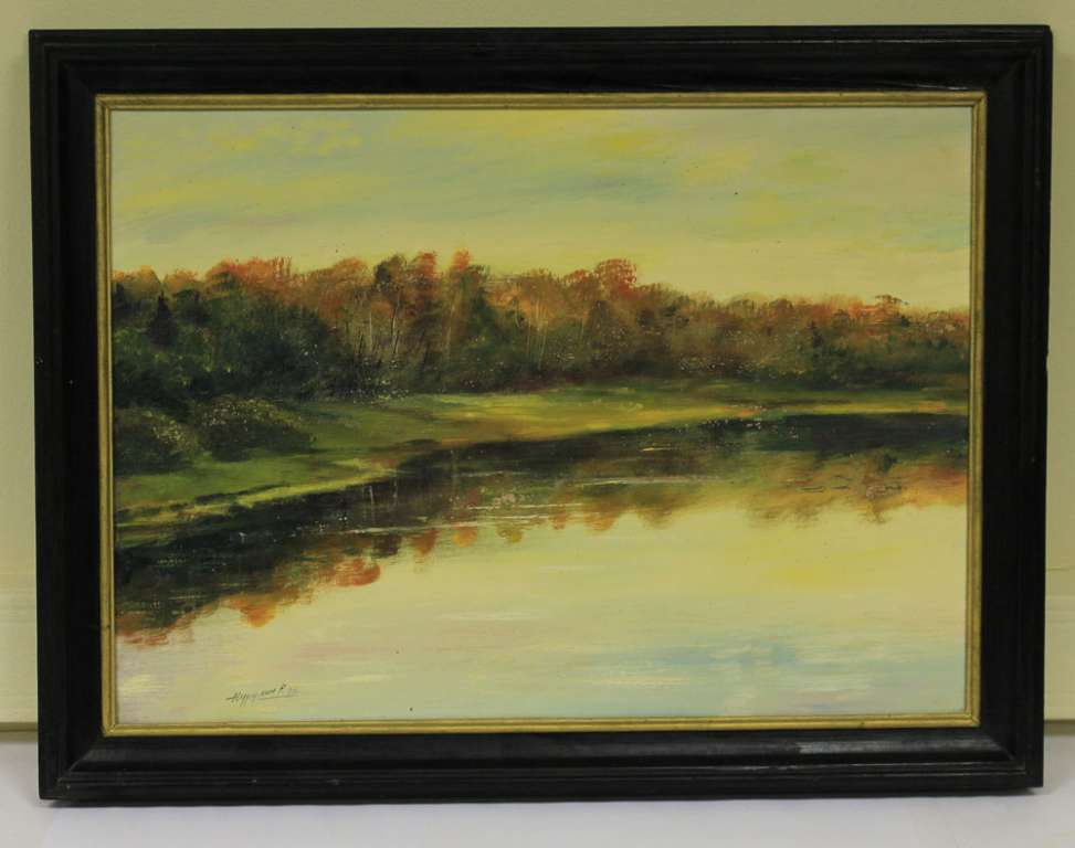 Картина &quot;Осень&quot;, Р. Нурулин, 1993 год (состояние на фото)