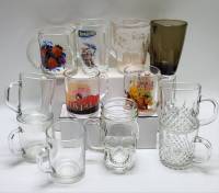 Кружки чашки чайные 12 штук стекло разные