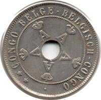 (№1910km19) Монета Бельгийское Конго 1910 год 20 Centimes