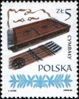 (1984-001) Марка Польша "Цимбалы"    Польские музыкальные инструменты III Θ