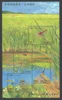 (№2006-131) Блок марок Тайвань 2006 год "4 разных стрекоз", Гашеный