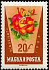 (1962-042) Марка Венгрия "Розовая роза"    Розы II Θ