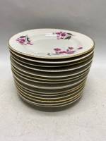 Тарелки десертные 15 шт Красный фарфорист СССР