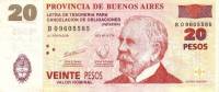 (№2006P-S2320) Банкнота Аргентина 2006 год "20 Pesos"
